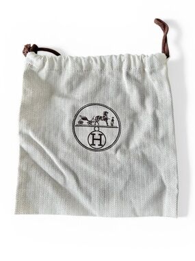 Authentic Hermes Drawstring 8.5” x 8.5” Dust Bag